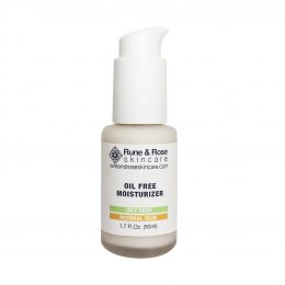 50ml full size Oil Free Moisturizer bottle for oily and normal skin by Rune and Rose Skincare