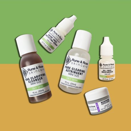 Mini size Essentials Kit for Oily and Combination Skin by Rune and Rose Skincare