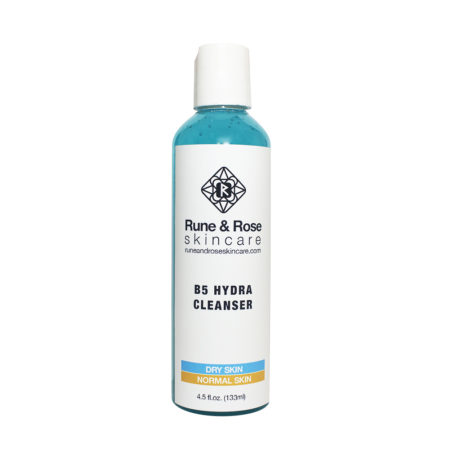 133ml full size B5 Hydra Cleanser bottle by Rune and Rose Skincare