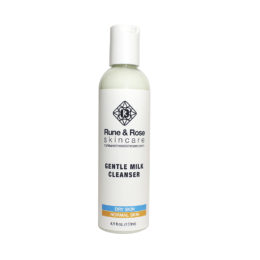 133ml full size Gentle Milk Cleanser bottle for dry and normal skin by Rune and Rose Skincare